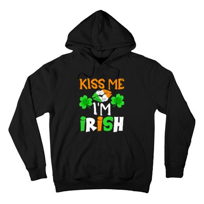 KISS ME I’M IRISH Lucky St. Patrick's Day Funny Hoodie