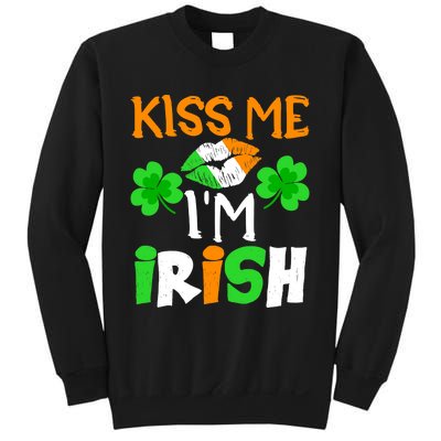 KISS ME I’M IRISH Lucky St. Patrick's Day Funny Sweatshirt