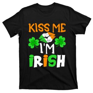 KISS ME I’M IRISH Lucky St. Patrick's Day Funny T-Shirt