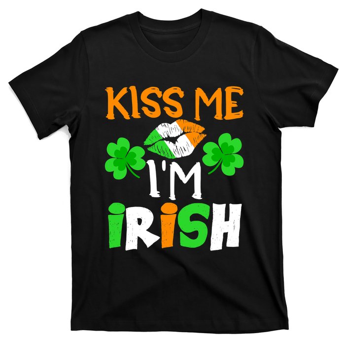 KISS ME I’M IRISH Lucky St. Patrick's Day Funny T-Shirt