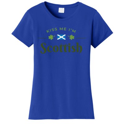 Kiss Me I'm Scottish Saint Patrick Day Gift Women's T-Shirt