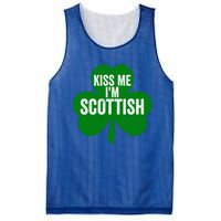 Kiss Me I'm Scottish Funny Gift Funny Saint Patricks Day Gift Mesh Reversible Basketball Jersey Tank