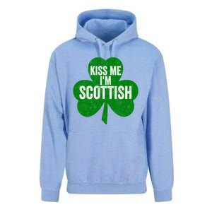 Kiss Me I'm Scottish Funny Gift Funny Saint Patricks Day Gift Unisex Surf Hoodie