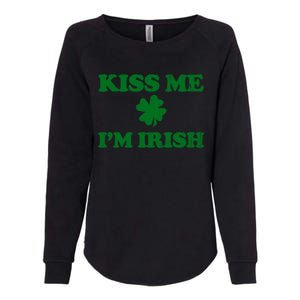 Kiss Me Im Irish St Patricks Day Womens California Wash Sweatshirt