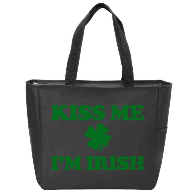 Kiss Me Im Irish St Patricks Day Zip Tote Bag
