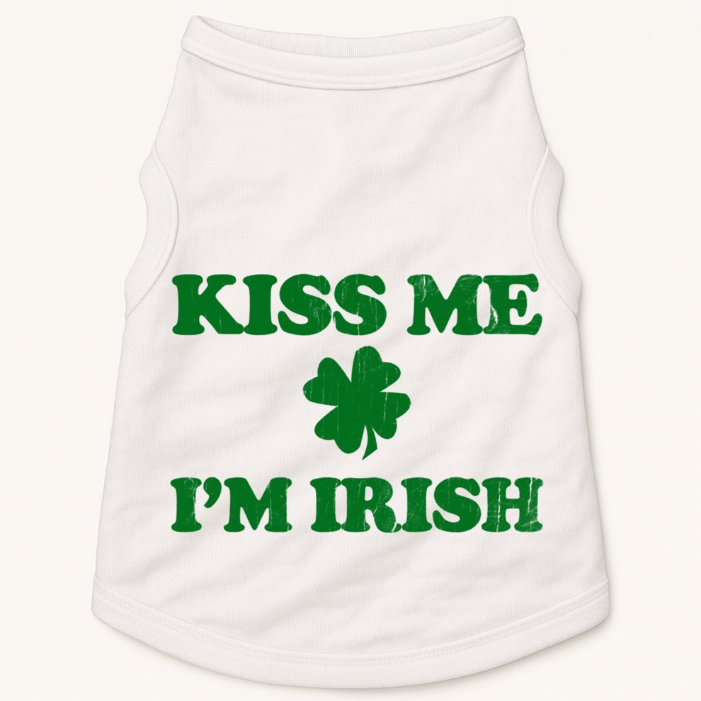 Kiss Me Im Irish St Patricks Day Doggie Tank