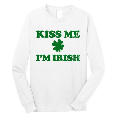 Kiss Me Im Irish St Patricks Day Long Sleeve Shirt