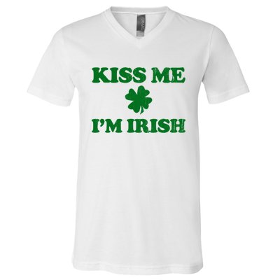 Kiss Me Im Irish St Patricks Day V-Neck T-Shirt