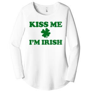 Kiss Me Im Irish St Patricks Day Women's Perfect Tri Tunic Long Sleeve Shirt