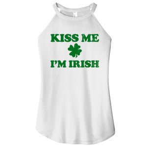 Kiss Me Im Irish St Patricks Day Women's Perfect Tri Rocker Tank