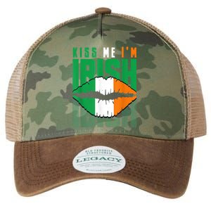 Kiss Me IM Irish St. PaddyS Day Irish Lads Or Ladies Legacy Tie Dye Trucker Hat