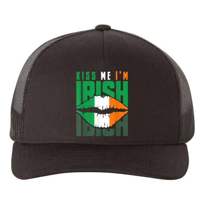 Kiss Me IM Irish St. PaddyS Day Irish Lads Or Ladies Yupoong Adult 5-Panel Trucker Hat