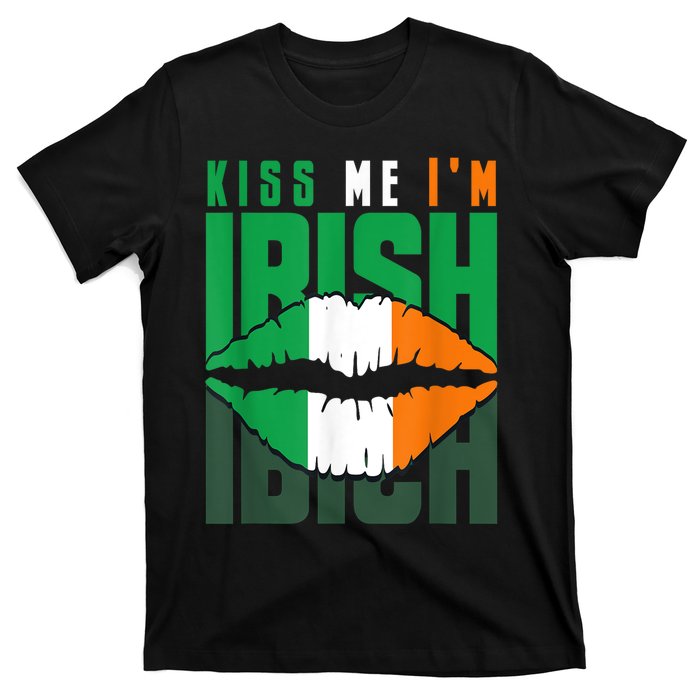 Kiss Me IM Irish St. PaddyS Day Irish Lads Or Ladies T-Shirt