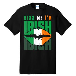 Kiss Me IM Irish St. PaddyS Day Irish Lads Or Ladies Tall T-Shirt