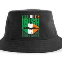 Kiss Me IM Irish St. PaddyS Day Irish Lads Or Ladies Sustainable Bucket Hat