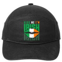 Kiss Me IM Irish St. PaddyS Day Irish Lads Or Ladies 7-Panel Snapback Hat