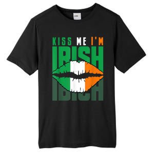 Kiss Me IM Irish St. PaddyS Day Irish Lads Or Ladies Tall Fusion ChromaSoft Performance T-Shirt