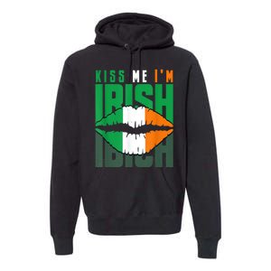 Kiss Me IM Irish St. PaddyS Day Irish Lads Or Ladies Premium Hoodie