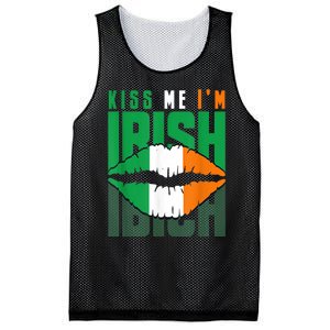 Kiss Me IM Irish St. PaddyS Day Irish Lads Or Ladies Mesh Reversible Basketball Jersey Tank