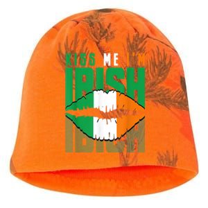 Kiss Me IM Irish St. PaddyS Day Irish Lads Or Ladies Kati - Camo Knit Beanie