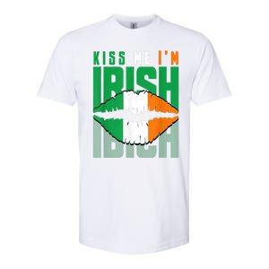 Kiss Me IM Irish St. PaddyS Day Irish Lads Or Ladies Softstyle CVC T-Shirt