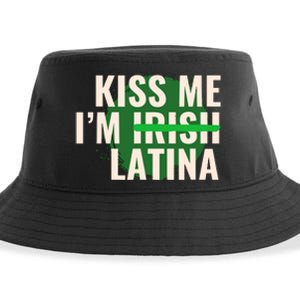 Kiss Me Im Irish Latina Funny Hispanic St Patricks Day Sustainable Bucket Hat