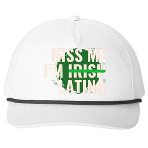 Kiss Me Im Irish Latina Funny Hispanic St Patricks Day Snapback Five-Panel Rope Hat