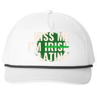 Kiss Me Im Irish Latina Funny Hispanic St Patricks Day Snapback Five-Panel Rope Hat