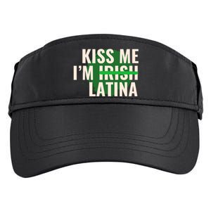 Kiss Me Im Irish Latina Funny Hispanic St Patricks Day Adult Drive Performance Visor