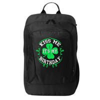 Kiss Me It's My Birthday St Patricks Day Irish Gift Boys Men City Backpack