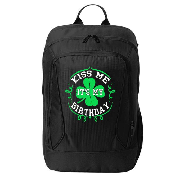 Kiss Me It's My Birthday St Patricks Day Irish Gift Boys Men City Backpack