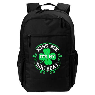 Kiss Me It's My Birthday St Patricks Day Irish Gift Boys Men Daily Commute Backpack