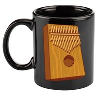 Kalimba Musical Instrument 11oz C Handle Ceramic Mug