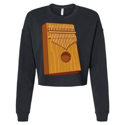 Kalimba Musical Instrument Cropped Pullover Crew