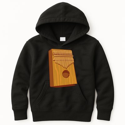 Kalimba Musical Instrument Kids Hoodie