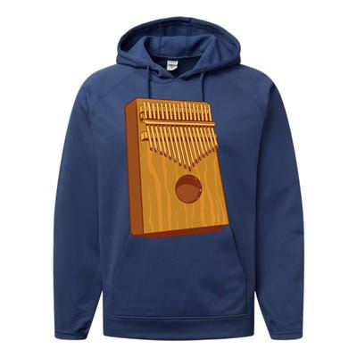 Kalimba Musical Instrument Performance Fleece Hoodie