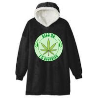 Kiss Me I'm Highrish St Patrick's Day Weed Stoner Hooded Wearable Blanket