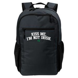 Kiss Me I'm Not Irish St Patricks Day Gifts Shamrock Daily Commute Backpack