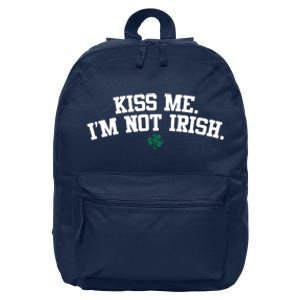 Kiss Me I'm Not Irish St Patricks Day Gifts Shamrock 16 in Basic Backpack