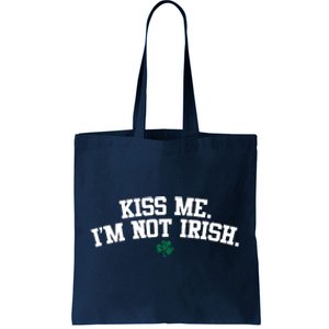 Kiss Me I'm Not Irish St Patricks Day Gifts Shamrock Tote Bag