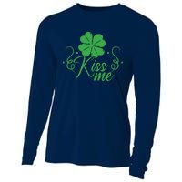 Kiss Me I'm Irish Green St Patricks Day Cooling Performance Long Sleeve Crew