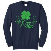 Kiss Me I'm Irish Green St Patricks Day Tall Sweatshirt