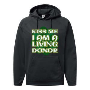 Kiss Me I'm A Living Donor St. Patrick's Organ Donor Performance Fleece Hoodie