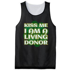 Kiss Me I'm A Living Donor St. Patrick's Organ Donor Mesh Reversible Basketball Jersey Tank