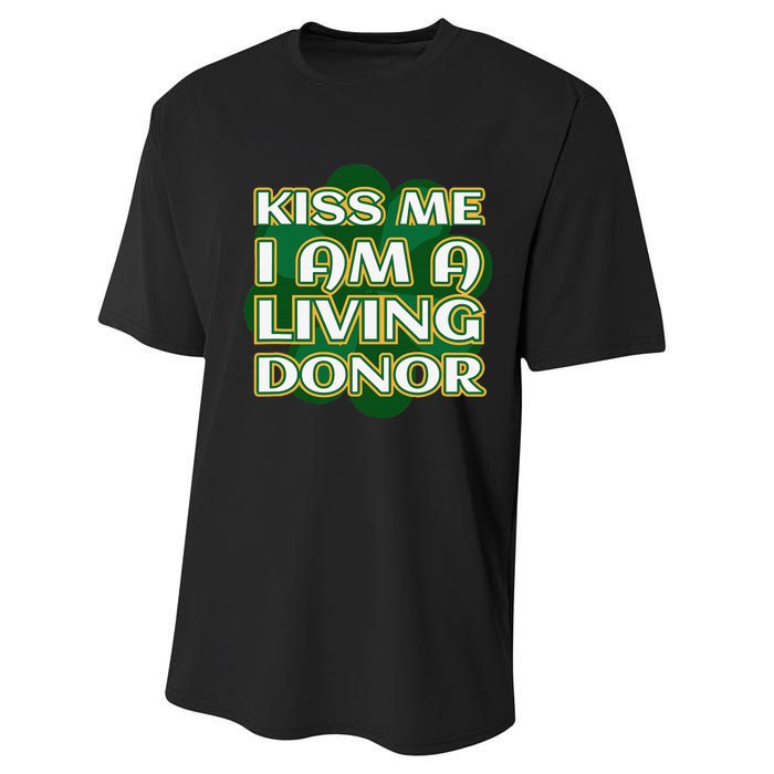 Kiss Me I'm A Living Donor St. Patrick's Organ Donor Performance Sprint T-Shirt