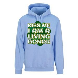 Kiss Me I'm A Living Donor St. Patrick's Organ Donor Unisex Surf Hoodie