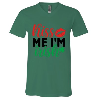 Kiss Me I'm Irish St Patricks Day V-Neck T-Shirt