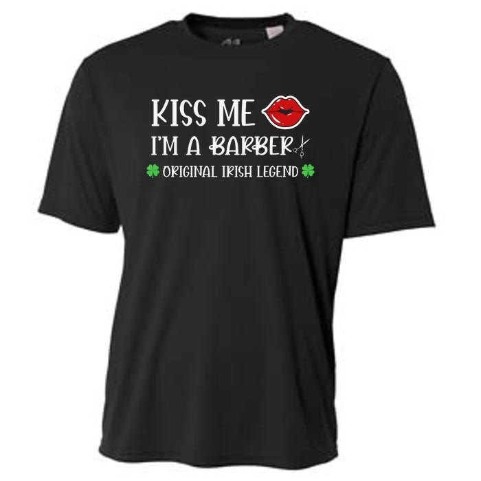 Kiss Me Im A Barber Original Irish Legend Cooling Performance Crew T-Shirt