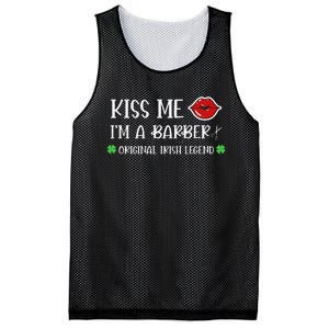 Kiss Me Im A Barber Original Irish Legend Mesh Reversible Basketball Jersey Tank