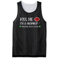 Kiss Me Im A Barber Original Irish Legend Mesh Reversible Basketball Jersey Tank